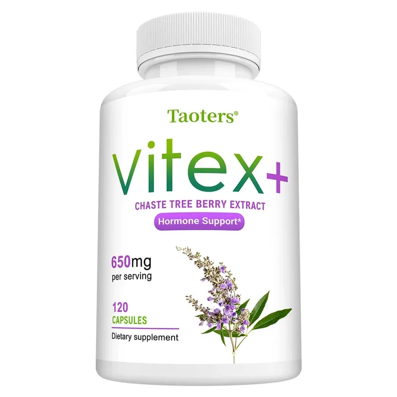 Suplemento herbario completo del extracto de la baya de Vitex para la menopausia de las mujeres mejora la piel regula el estado de ánimo promueve el sueño sin OGM