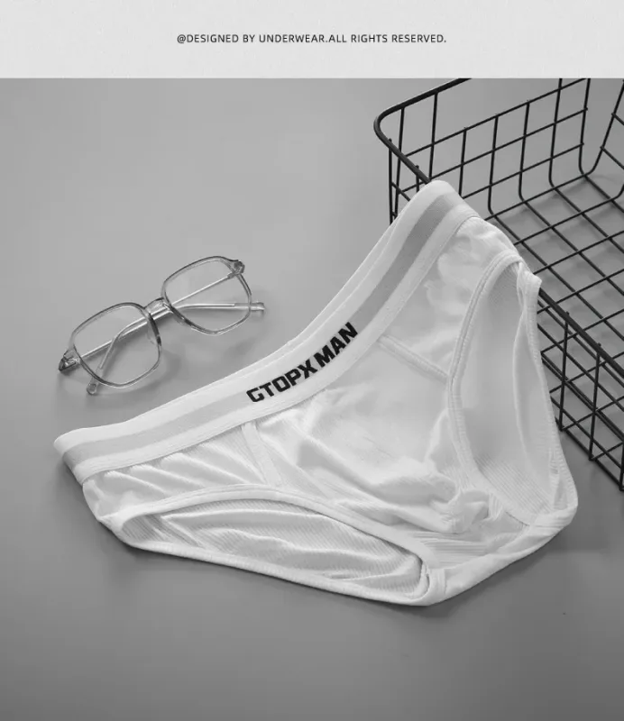 3Pack Summer Single Layer Mens Underwear Low Rise Briefs for Men Elastic Comfort Fit Underpanties Ropa Interior Hombre — image 12