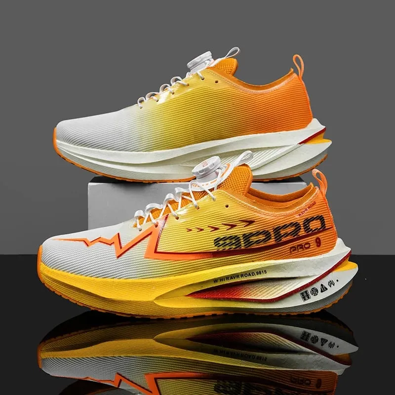 Fluorescence Running Shoes Carbon Board Marathon Men Sports Breathable Lightweight Women's Comfortable Athletic Sneakers Casual — image 10