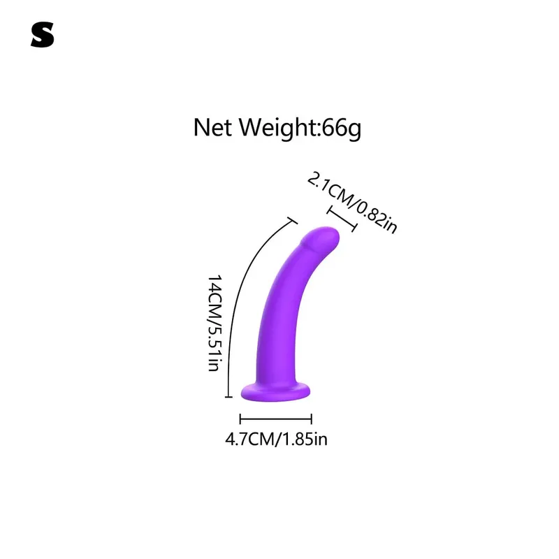 Adjustable Silicone Strap On Dildo Harness with Strong Suction Cup Slim Curved Pegging Dildo Wearable Sex Toy for Women Men Cou — image 18