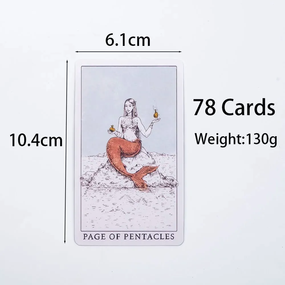 Ozean-Themen-Tarot-Deck „Sturm“, Wahrsagungsset mit 78 Karten, 10,4 x 6,1 cm, wunderschön gestaltet für Brettspiele und Tarot-Lesen — image 3