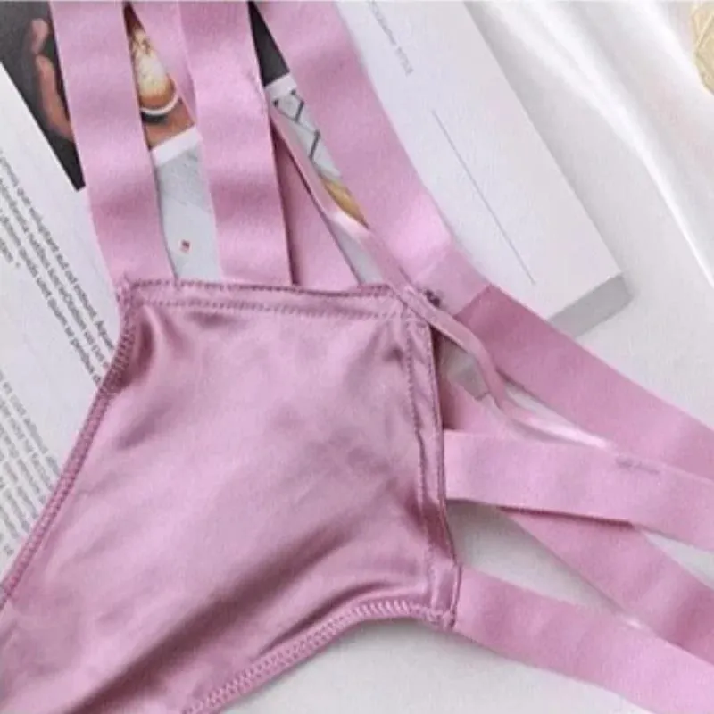 Set Bra Renda Ultra Nipis dan Seluar Dalam Seluar Dalam Seluar Dalam Seksi Godaan Perspektif Set Bra Lihat Melalui Seksi Bra Perancis Merah Jambu 2025