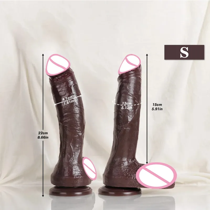 Oversized Soft Realistic Thick Dildo Gay Sex Toy for Women Suction Cup Big Dick Anal Plug Vaginal Masturbators Silicone Penis — image 12