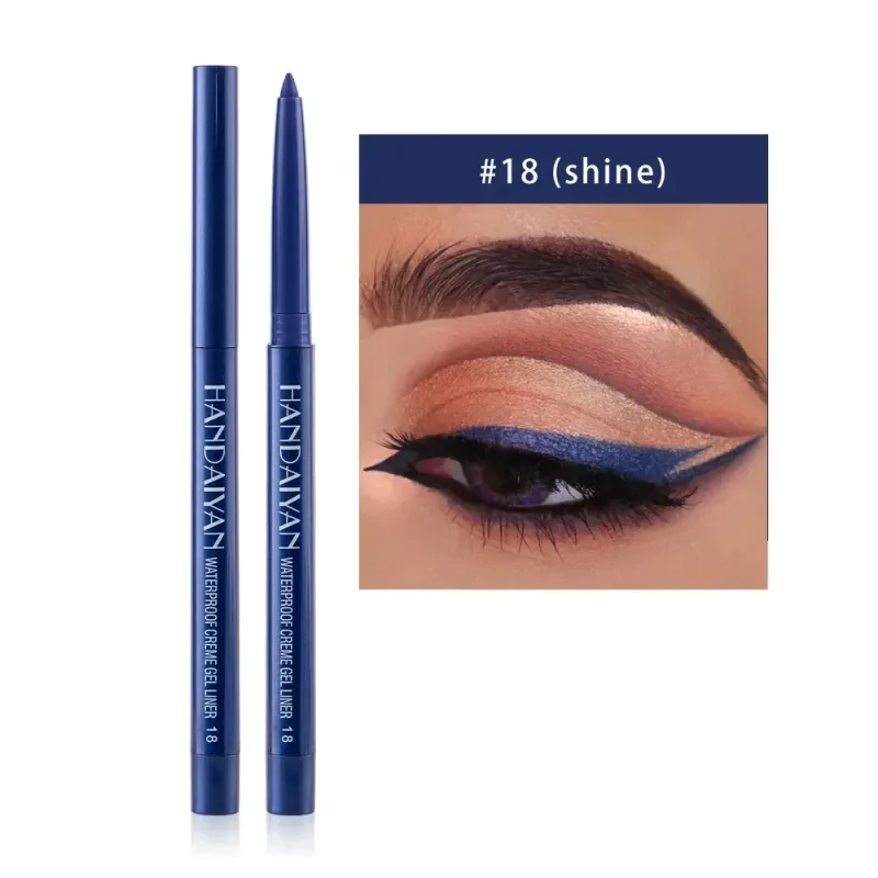 1PC Glitter Shine Eyeliner Gel Pencil Sexy Colorful Long-Lasting Shimmer Makeup Matte Colored Eye Liner Cream Pen Cosmetic Tool