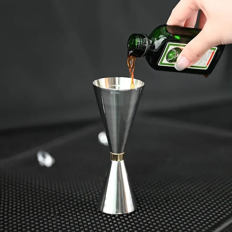 30/45/60/90ml Measuring Cup 304 Stainless Steel Measure Cup Cocktail Shot Drink Spirit Jigger Mixed Beaker Liquid Measuring Cups
