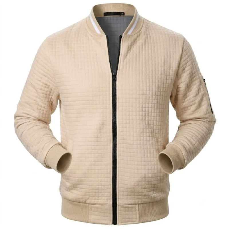 Autumn Men's Full Zip Athletic Sweatshirts Jacket Long Sleeve Casual Coats Men Sports Running Track Jacket Lightweight Outerwear