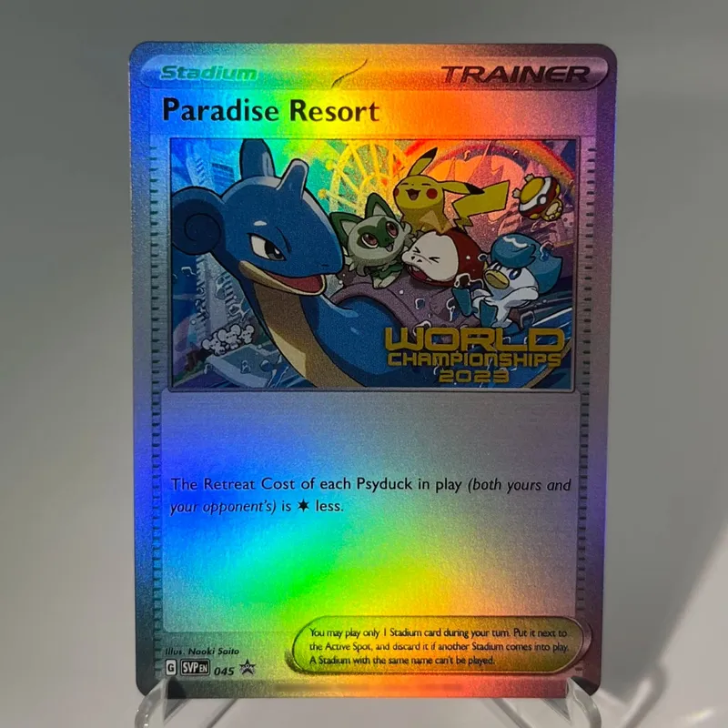 Scarlet & Violet Promos PKM Cards PTCG5-B Rainbow Charmander Paradise Resort Mew Rare Collection Battle Toys Gifts for Hobbies