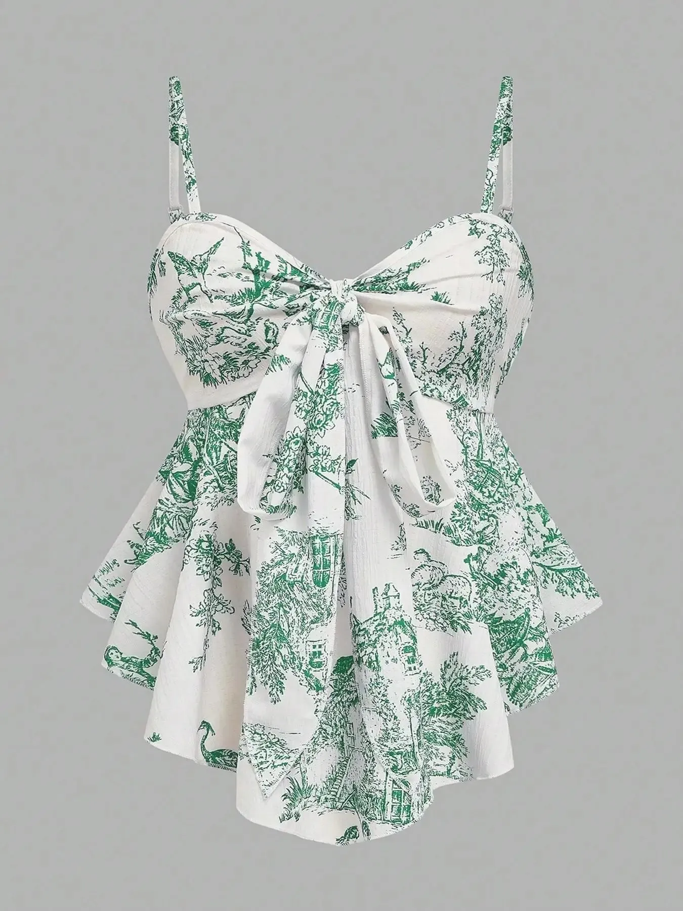Women's Texture Print Close-Fitting Halter Top Elegant for Vacation Commuting And Daily Wear Single Piece