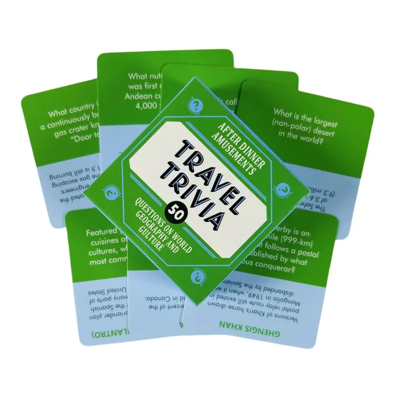 Mini ขนาด Truth Or Dare การ์ดเกม Travel Trivia ชื่อที่ปรับแต่ง How Well Do You Know Me Riddle Me เกมนี้สำหรับ Party Play — image 9