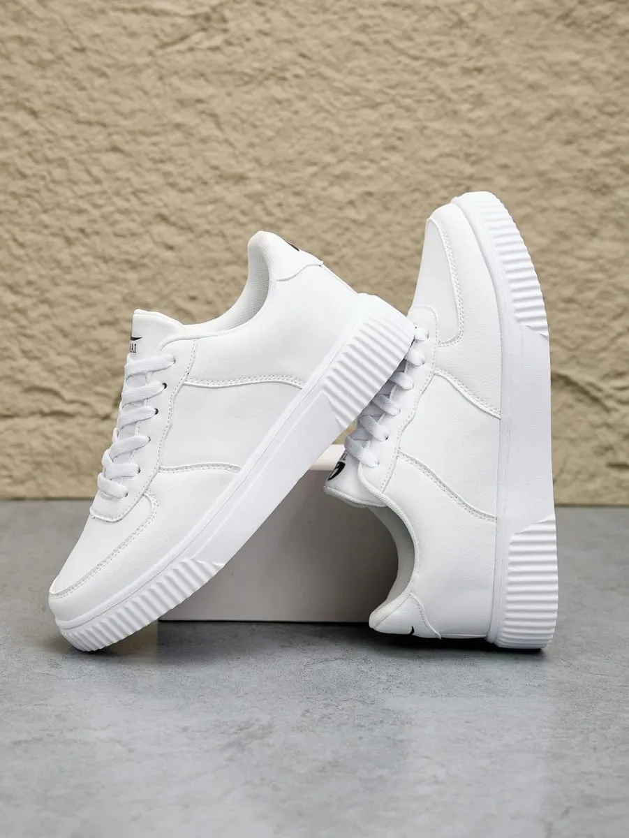 Fashion Leather Men White Sneakers Breathable Comfort Classic Casual Shoes Mens Women Outdoor Walking Shoes Couple Footwear Size — image 3