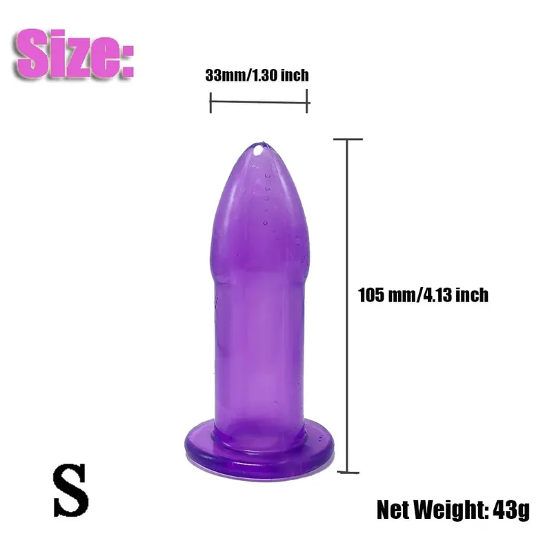 5PCS/Set Anal Plug Bullet Shape Butt Plug Trainer Kit Dilator Progressive Training Adult Sex Toy for Women Men Couples Gear