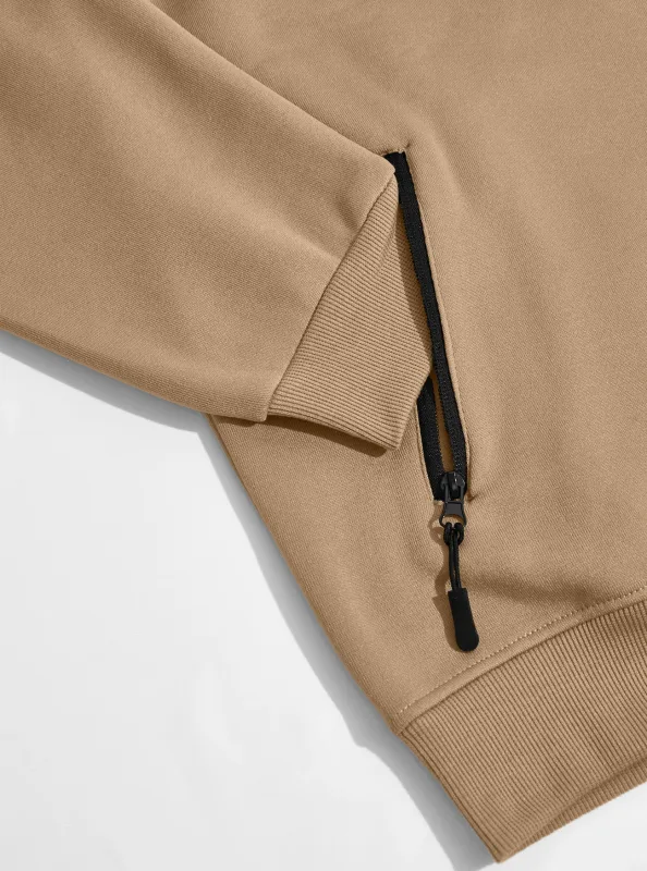 Four Seasons men's full-zip soft-shell jacket with stand-up collar, side pockets, long sleeves and relaxed casual style
