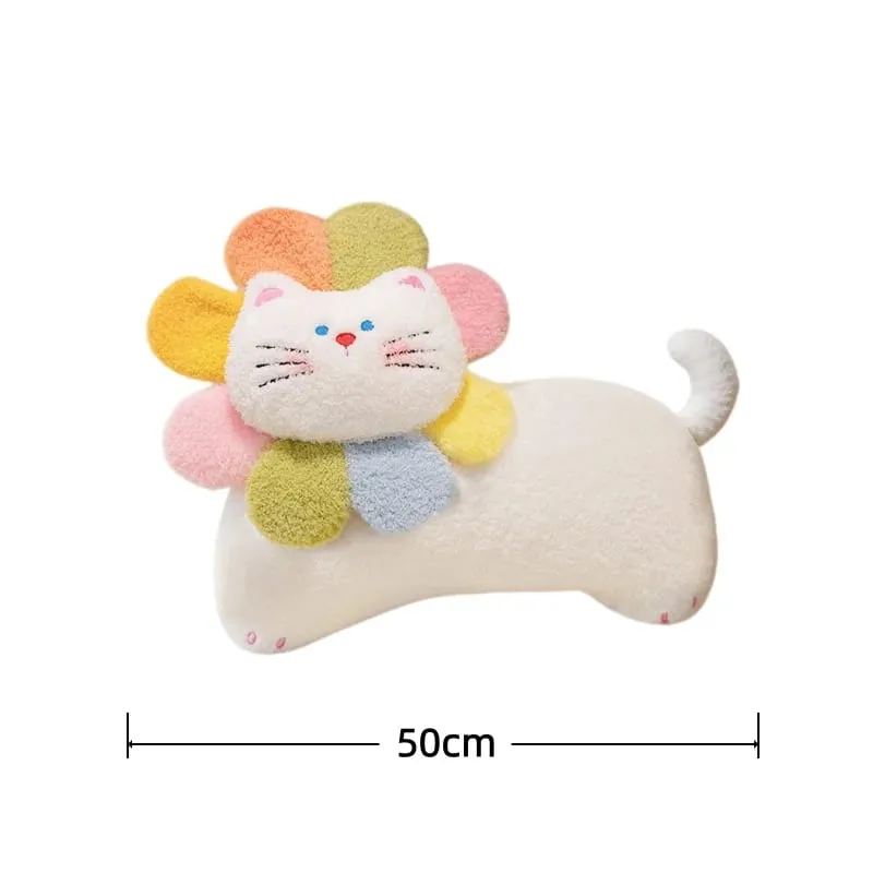 Spotted Cat Plush Pillow Flower Stuffed Cushion 50cm Adorably Soft Sofa Cushion Home Decor Toys Throw Pillow Birthday Gifts — image 10