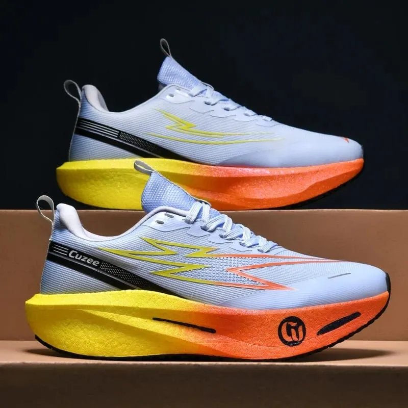 Men Running Shoes Carbon Board Speciality Marathon Sports Breathable Lightweight Women's Comfortable Athletic Leisure Sneakers — image 4