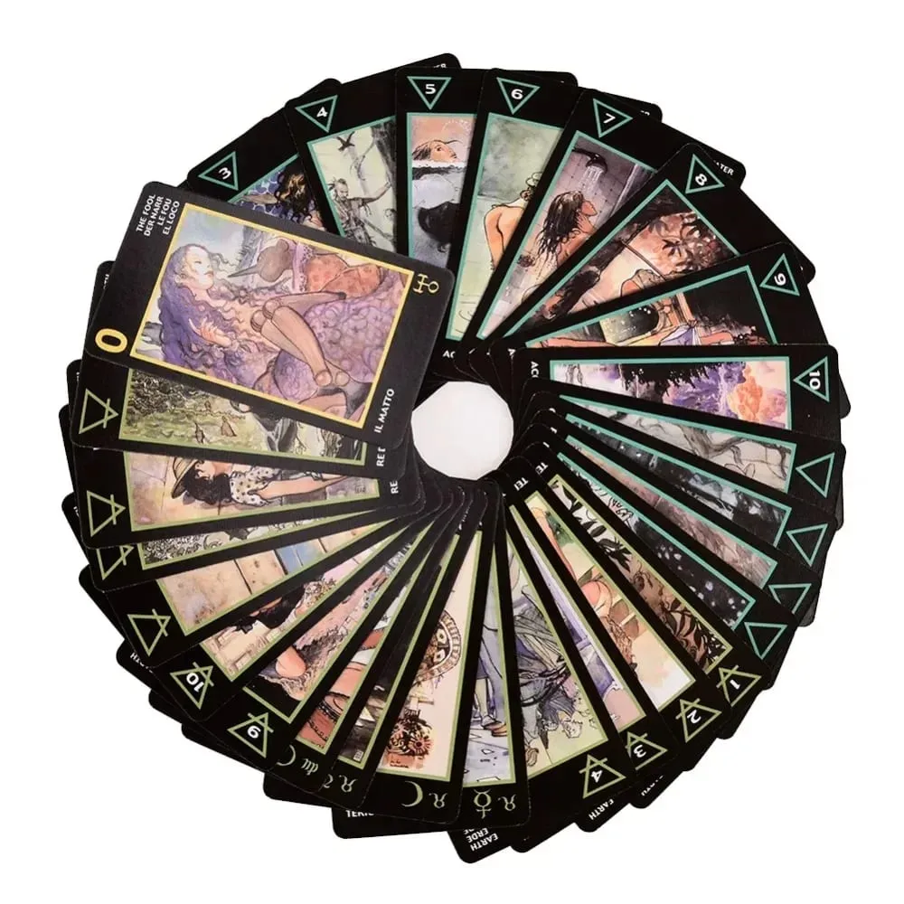 Manara Erotic Tarot Deck Art Illustrated Divination Oracle Cards For Tarot Readers Spiritual Reading And Personal Collection — image 2
