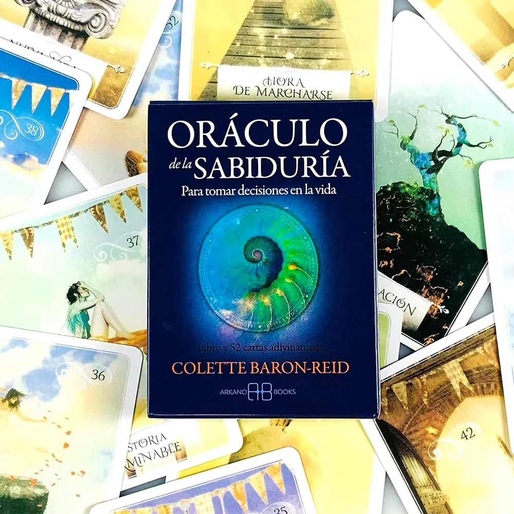 Oráculo De La Sabiduría Oracle Cards Spanish Version Wisdom Divination Deck Fortune‑Telling Cards Game for Collectors Gifts