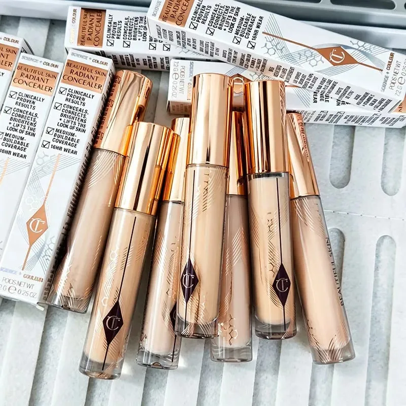 Charlotte Highlighter Foundation Continuamente Textura da Maquiagem Hidratante Corretivo Fixador Spray Essência Tilbury Cosmetic