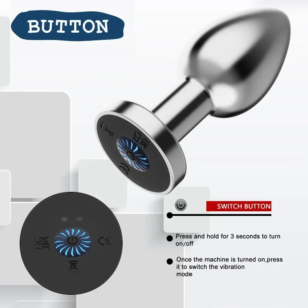 Powerful Anal Plug Vibrator for Men Women Female Vagina Remote Stimulator Prostate Butt Plug for Adult Couples Sex Toys