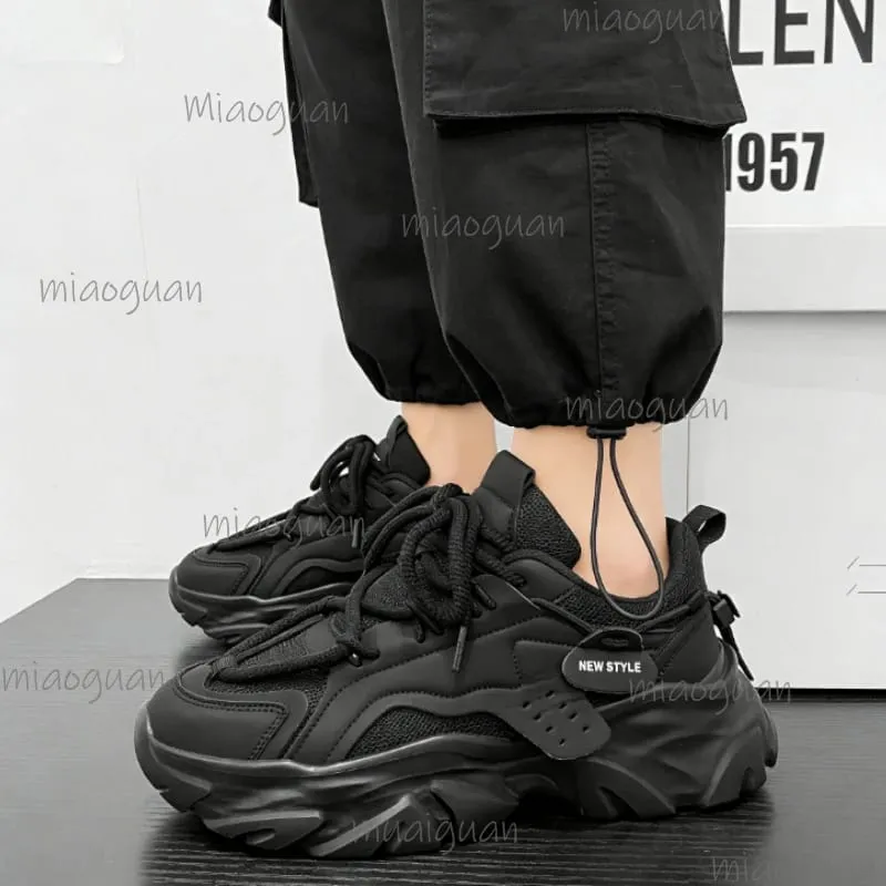 Men's Breathable Thick Soled Casual Sneakers Outdoor Running Footwears Four SeasonsTennis Male Soft Soles Comfort Footwears — image 2