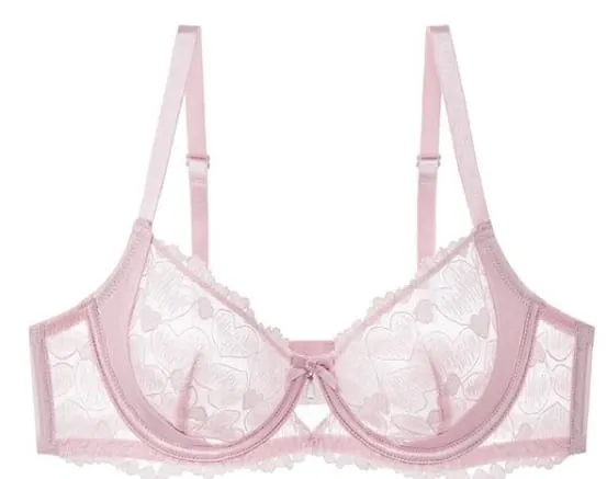 Red Party Lingerie Set for Women Ultra-Thin Minimizer Bra Large Bust D-Cup Look Smaller Plus Size Curvy Sexy Lace Underwear XXXL — image 17