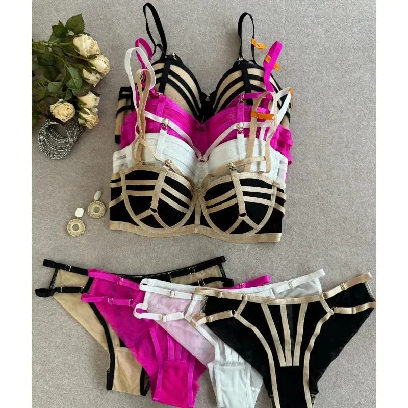 Cute Sweet Pure Desire Bralette Set for Women Wireless Push Up Bra Small Chest Summer Lace Lingerie New Style Free Ship MOYISU — image 2