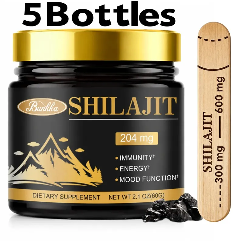 Shilajit Resin Original Pure 100% Himalaya Beauty Health Supplement Non-GMO Brain Memory Cognitive Energy Level Hormonal Balance