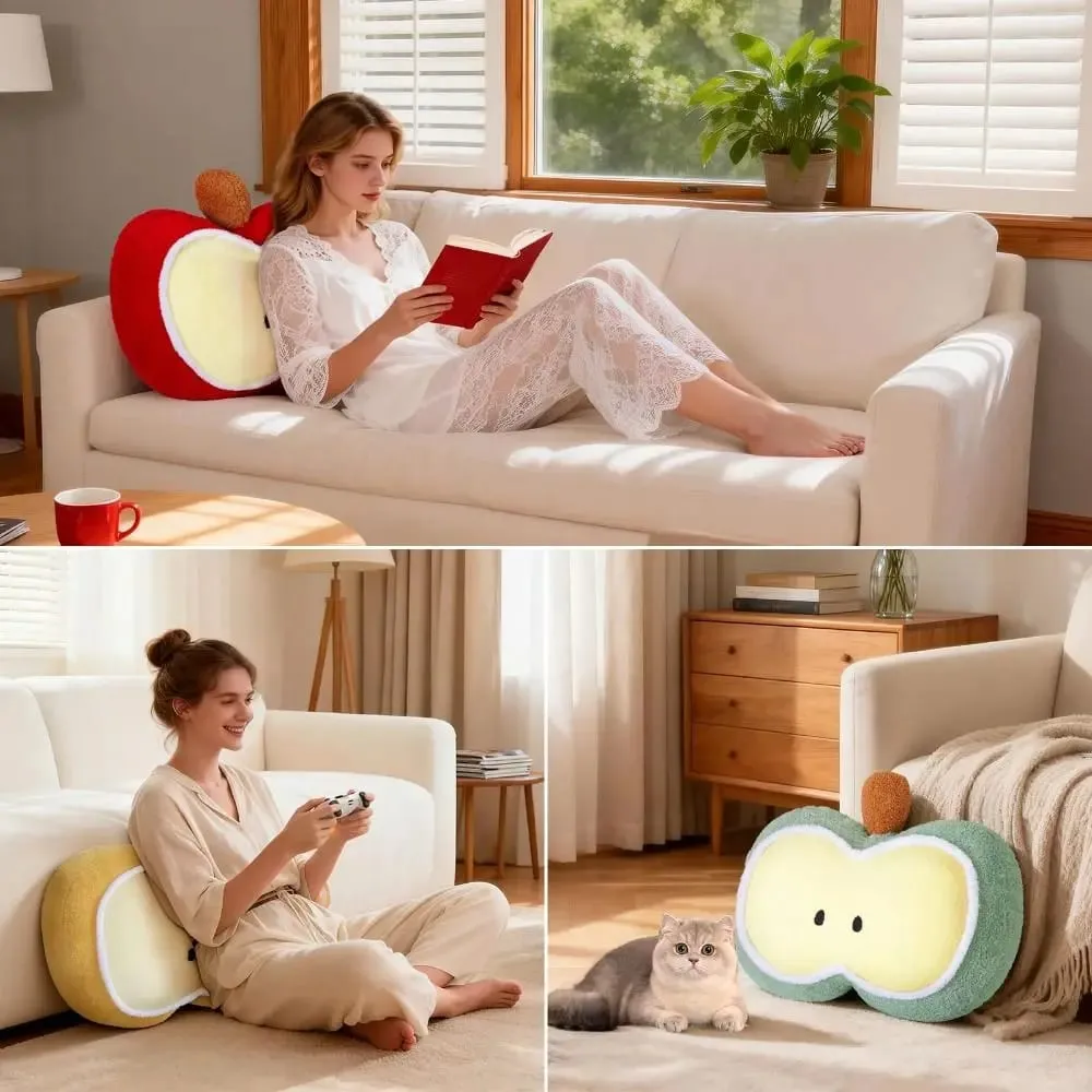 Creative Plush Fruit Doll Pillow Soft Stuffed Sleeping Cushion Office Seat Cushion For Living Room Sofa Bed