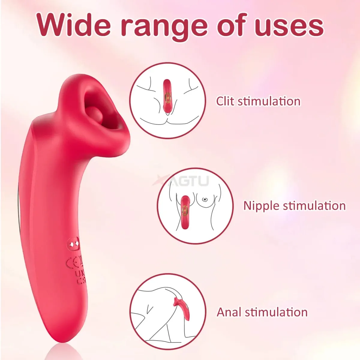 Powerful Sucking Vibrator Licking Clitoris Clit Sucker for Women Female Vacuum Suction Nipple Sucking Stimulator Adult Sex Toys