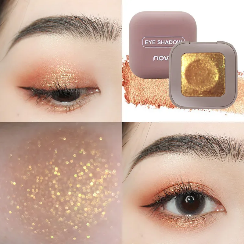 Keyboard Fingertips Cool Eye Shadow Makeup Paint Glitter Eye Shadow 3D Bare Metal Eye Shadow For Brightening Eye Makeup