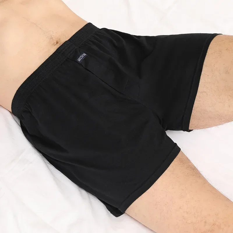 Men's Aro Pants Underwear 100% Pure Cotton Home Sleeping Pants Loose Breathable Men's High Waisted Four Corner Boxers Shorts