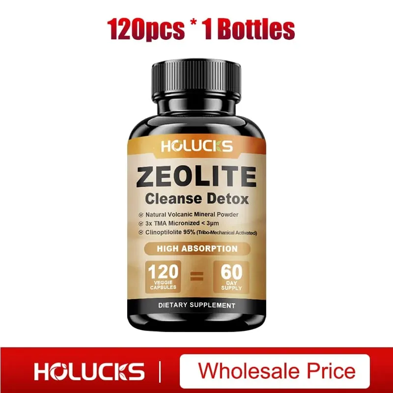 Zeolite Cleanse Detox Supplement Supports Kidney Repair Full Body Liver & Colon Detox for Mental Clarity & Focus