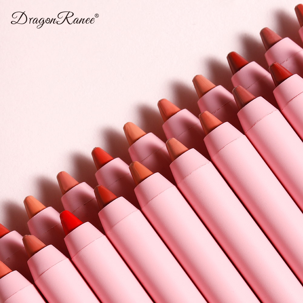 Waterproof Matte Lip Liner in Bean Paste Color Lip Plumping Lipstick Pen Non-Fading Lip Liner Waterproof and Sweat-Proof Long-Lasting Matte Lip Liner One-Second Plump Lip Lipstick Pen