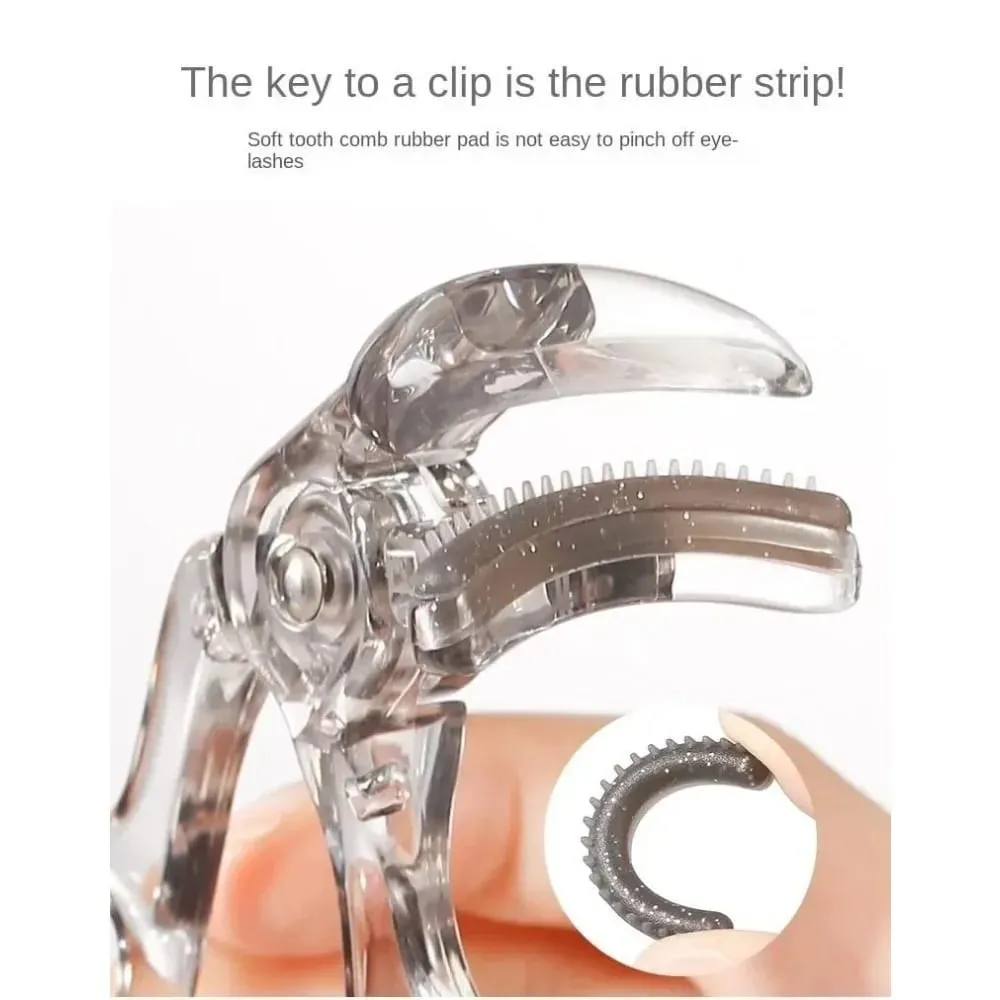 Dual-Type Eyelash Curler with Comb – Wide & Partial Clip Options Waterproof Long-Lasting Natural Curl Unisex Certified