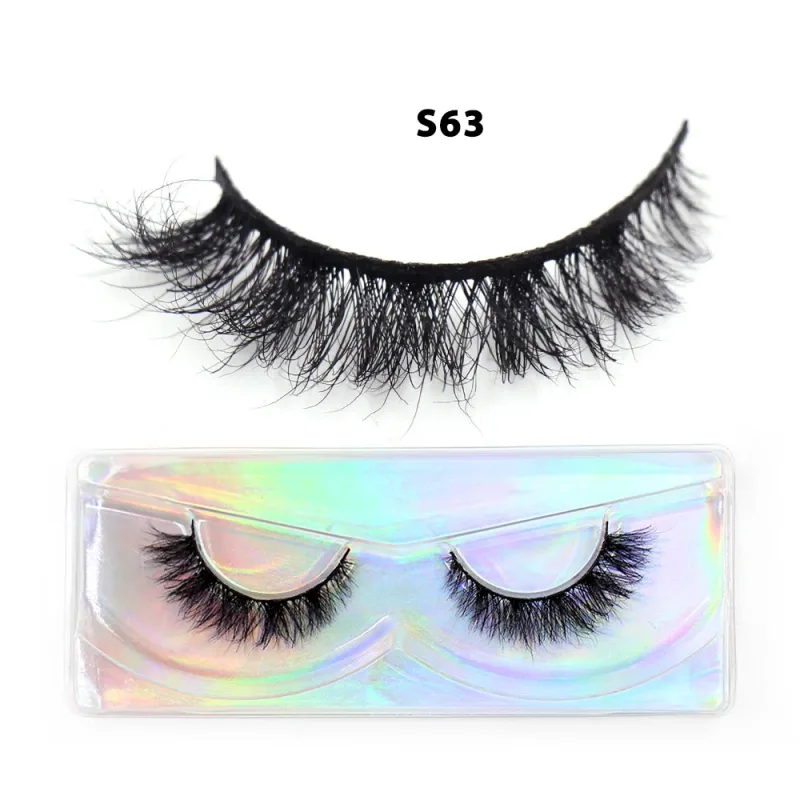Short Natural 3D Mink Lashes Fluffy Wispy Fake Eyelashes Crisscross False Lashes Eyelash Extension Makeup — image 32