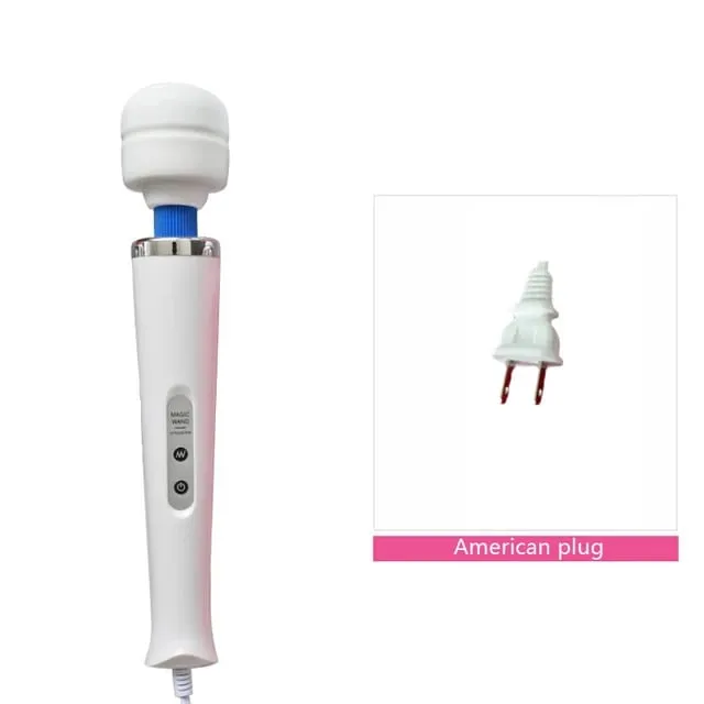 成人性玩具 AV 振動器強力魔棒 G 點刺激按摩器陰蒂振動器性玩具女性自慰黑狼新款 10 速魔棒按摩器大魔棒按摩棒 AV 振動器性感陰蒂女性性玩具歐元