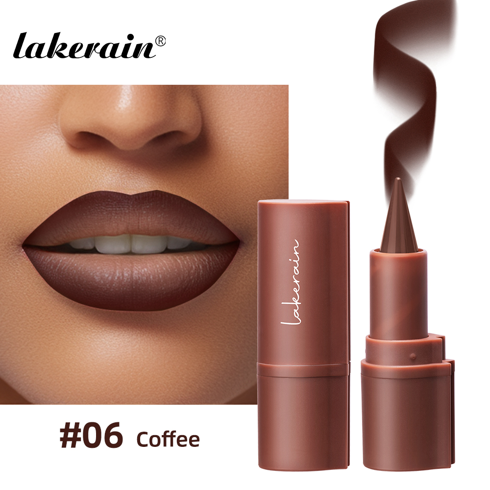 Lakerain Lip Liner Matte Nero Marrone Velluto Rossetto Impermeabile Non appiccicoso Contouring Tinta Lipliner Pastello Trucco labbra — image 7