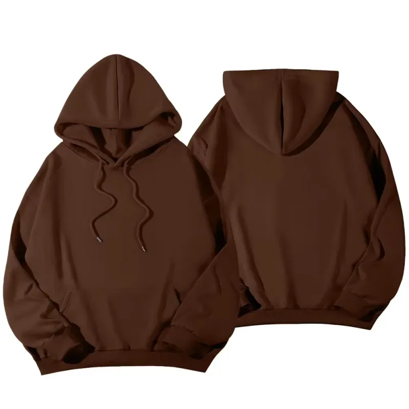 Women candy colored dopamine sweatshirt in spring and autumn colors, oversized shoulder long sleeved pullover hooded sweatshirt