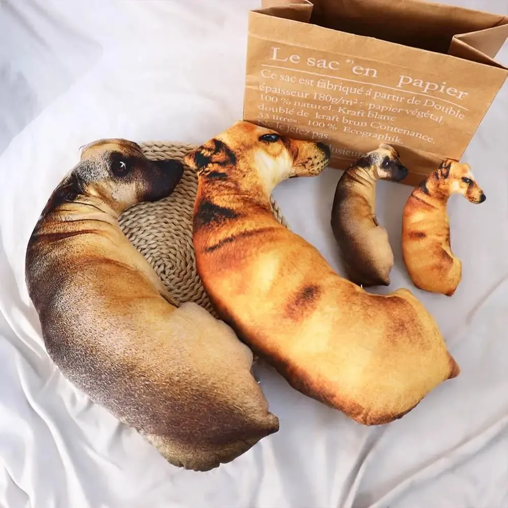 Cute 3D Lifelike Animal Throw Pillow Soft Dog Pillow Creative Cushion Home — image 9