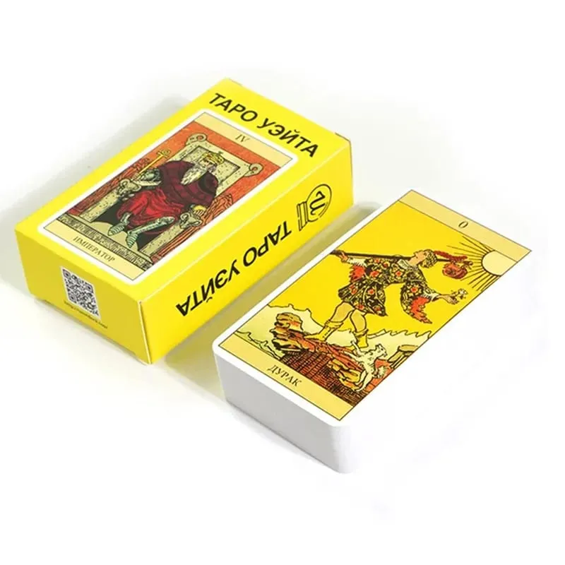 Tarocchi Rider Waite Tarocchi Gioco da tavolo Divinazione Carte Oracle Russo Spagnolo Versione inglese per principianti Gioco di società Giocattolo