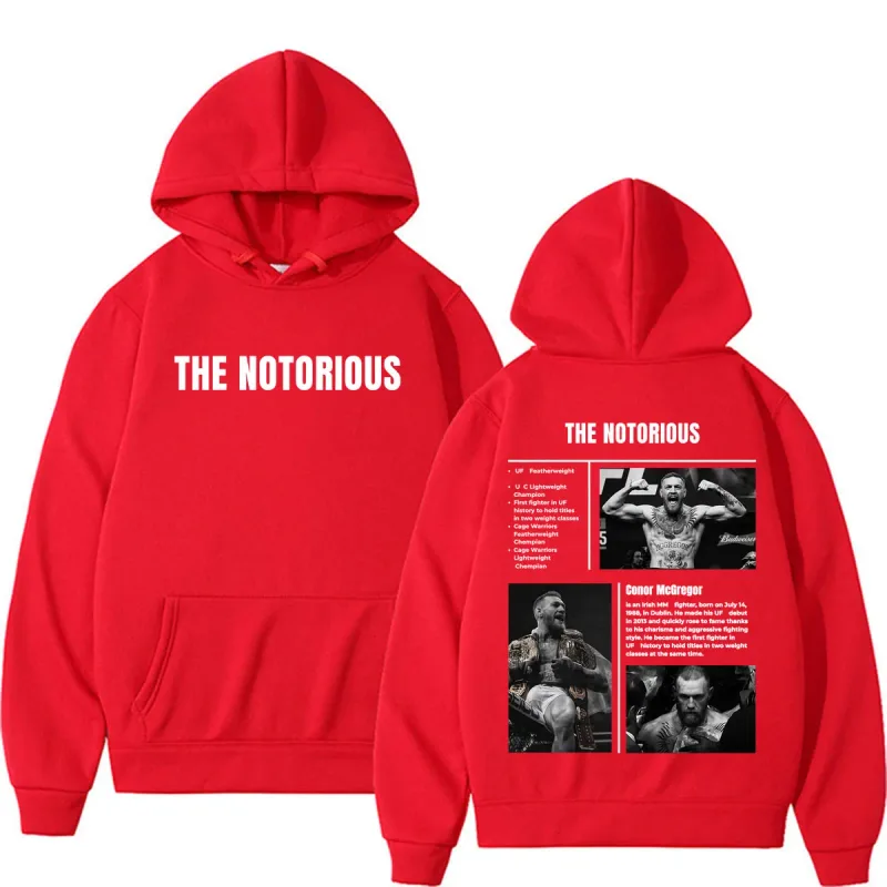 Limited The Notorious Conor McGregor Sweatshirts Men Women Violence Aesthetic Gothic Hoodies Autumn/Winter Long Sleeve Pullovers — image 11