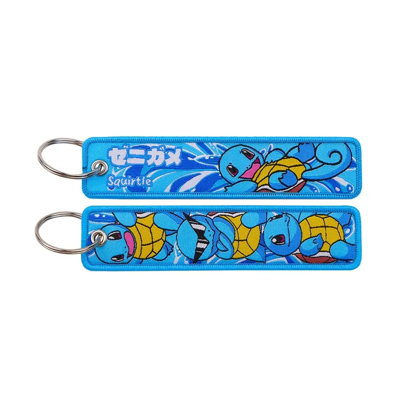 HOT Sale Pokémon Anime Monsters Keychain for Cars Backpack Key Holders Embroidery Keyrings Key Tag Jet Tag Accessories Gif 1pcts — image 12