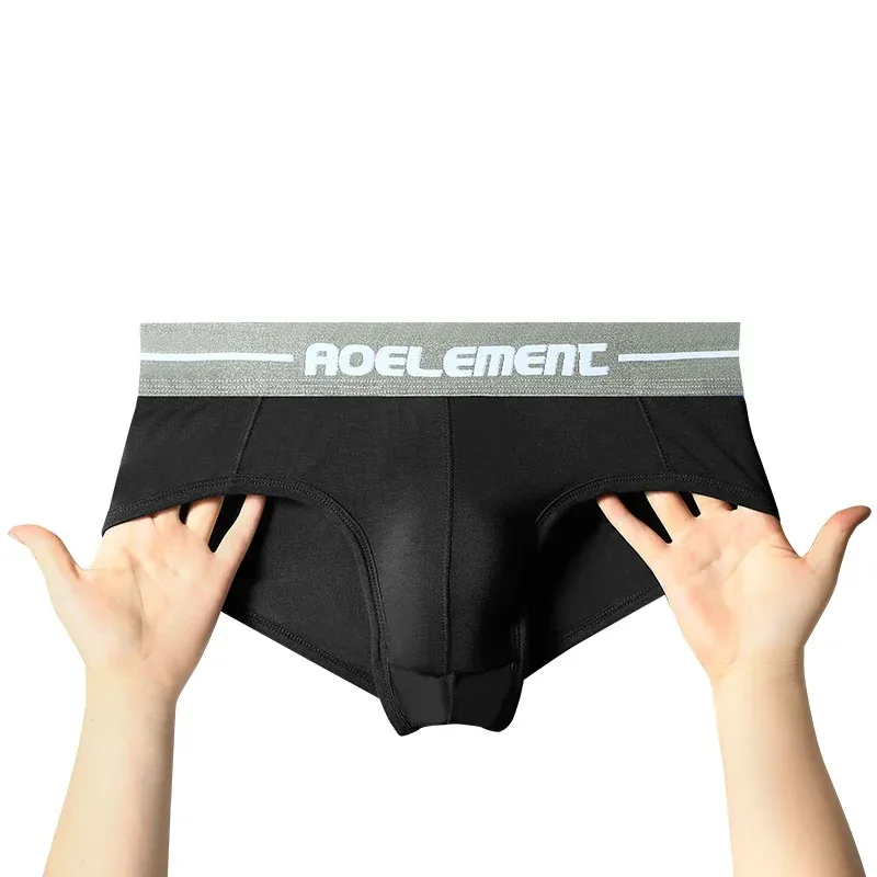 Modal capsule lift U convex panlalaki damit na panloob bullet hiwalay na yelo sutla capsule pouch briefs