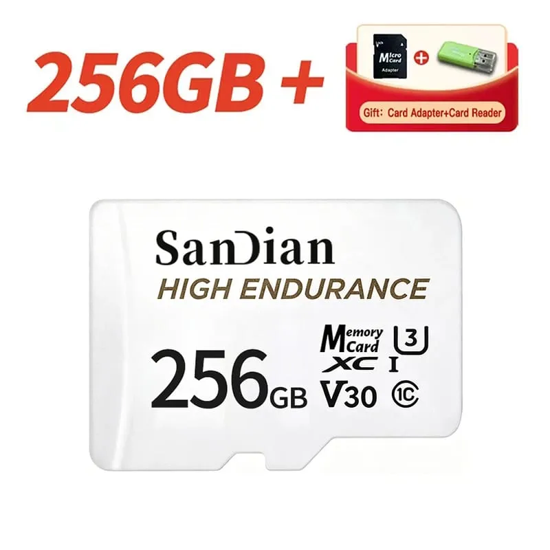 Original Micro TF SD Memory Card Class 10 128GB 256GB U3 V30 High Speed Flash Memory Card A2 4K Video for Samrtphone PC Camera