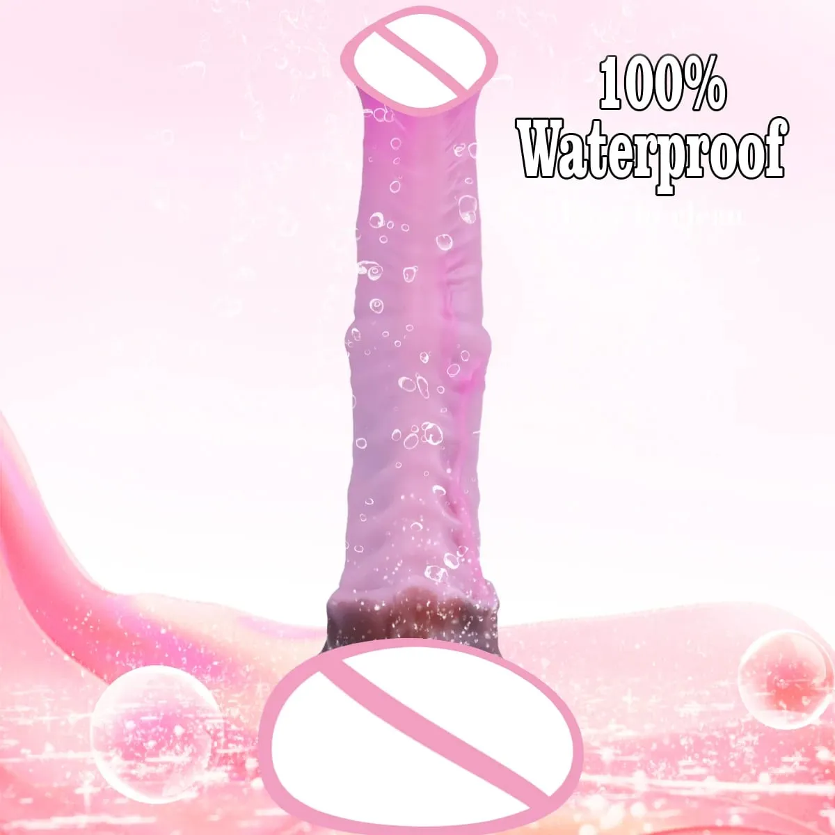 Kæmpe realistisk heste-dildo-vibration til kvinder teleskopisk fremstød dildo-kontrol opvarmning penis dyr dildoer vibrator sexlegetøj — image 6