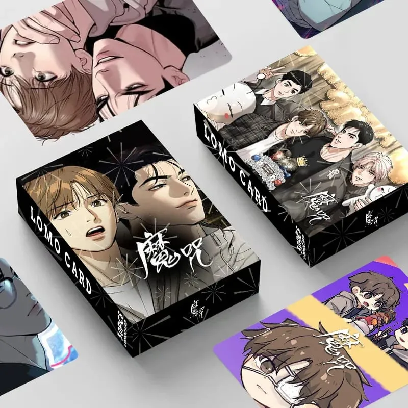 Set Hadiah Cosplay Karakter Komik Kartu Foto HD Kartu Lomo Laser Manwha Korea 30 Buah/Set
