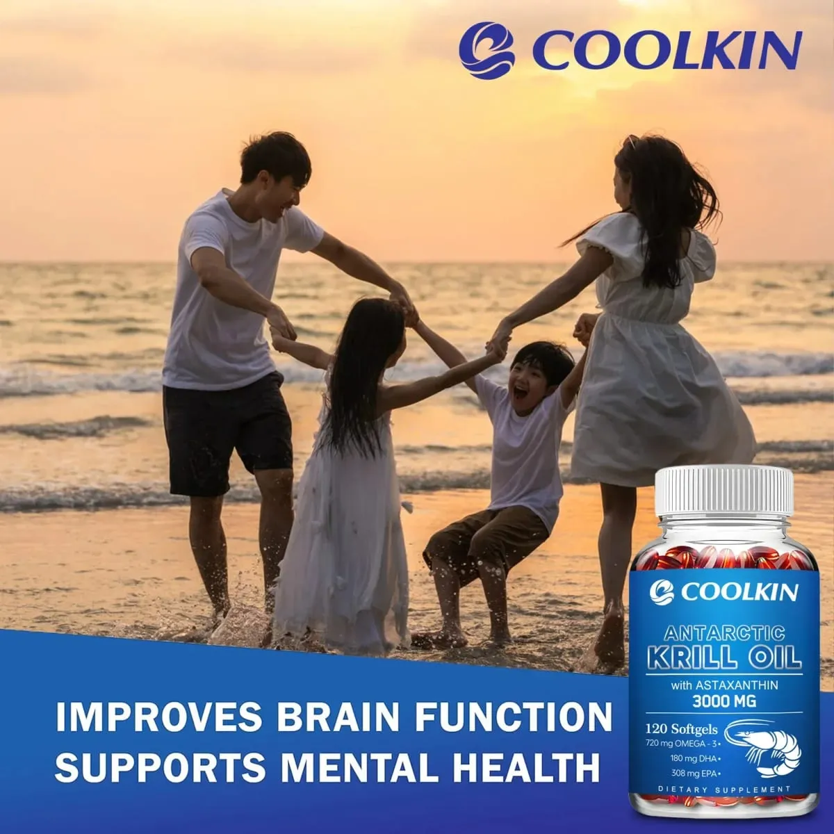 Huile de krill antarctique 3000 mg - avec oméga-3 EPA DHA astaxanthine et phospholipides - Complément alimentaire durable — image 6