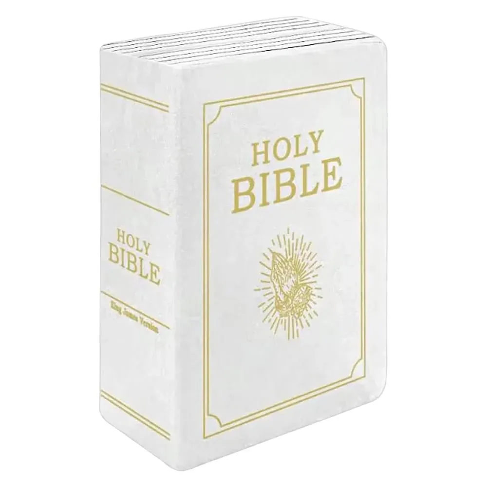 Living Room Realistic Looking Bible Pillow Sofa Cushion Bible Throw Pillow 33*22cm Cutest Bible Cushion Christmas Present — image 9