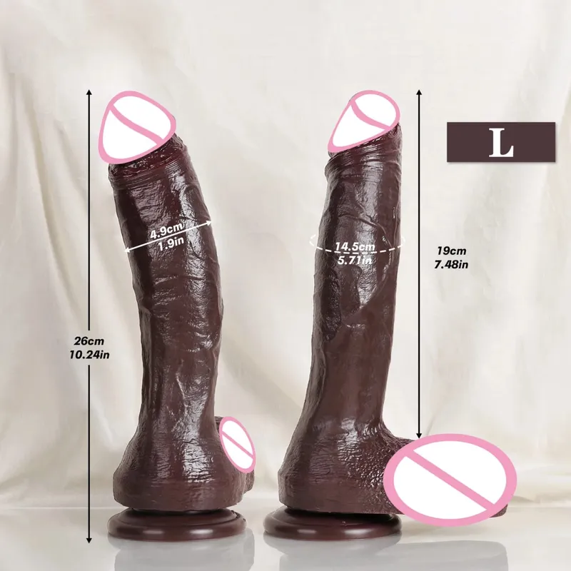 Oversized Soft Realistic Thick Dildo Gay Sex Toy for Women Suction Cup Big Dick Anal Plug Vaginal Masturbators Silicone Penis — image 14