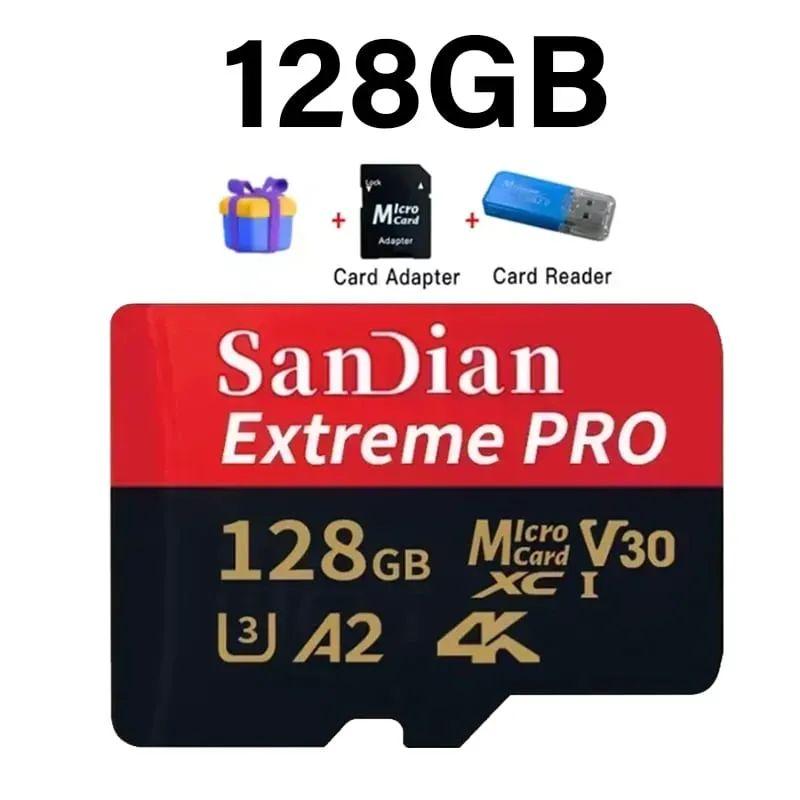 High-Speed 128GB Micro TF Card Class10 256GB Flash Card 512GB Memory Card for Smartphone Tablet