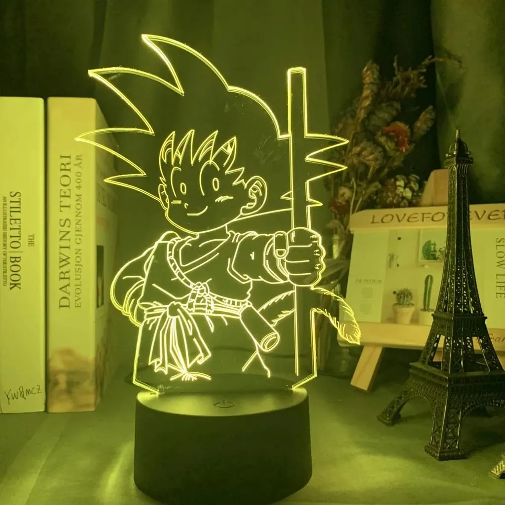 Dragon Ball Z Anime Figures Goku Vegeta Gohan Broly 3D Lamp PVC Action Figures Toys for Children Trunks Buu Super Saiyan Gifts — image 5